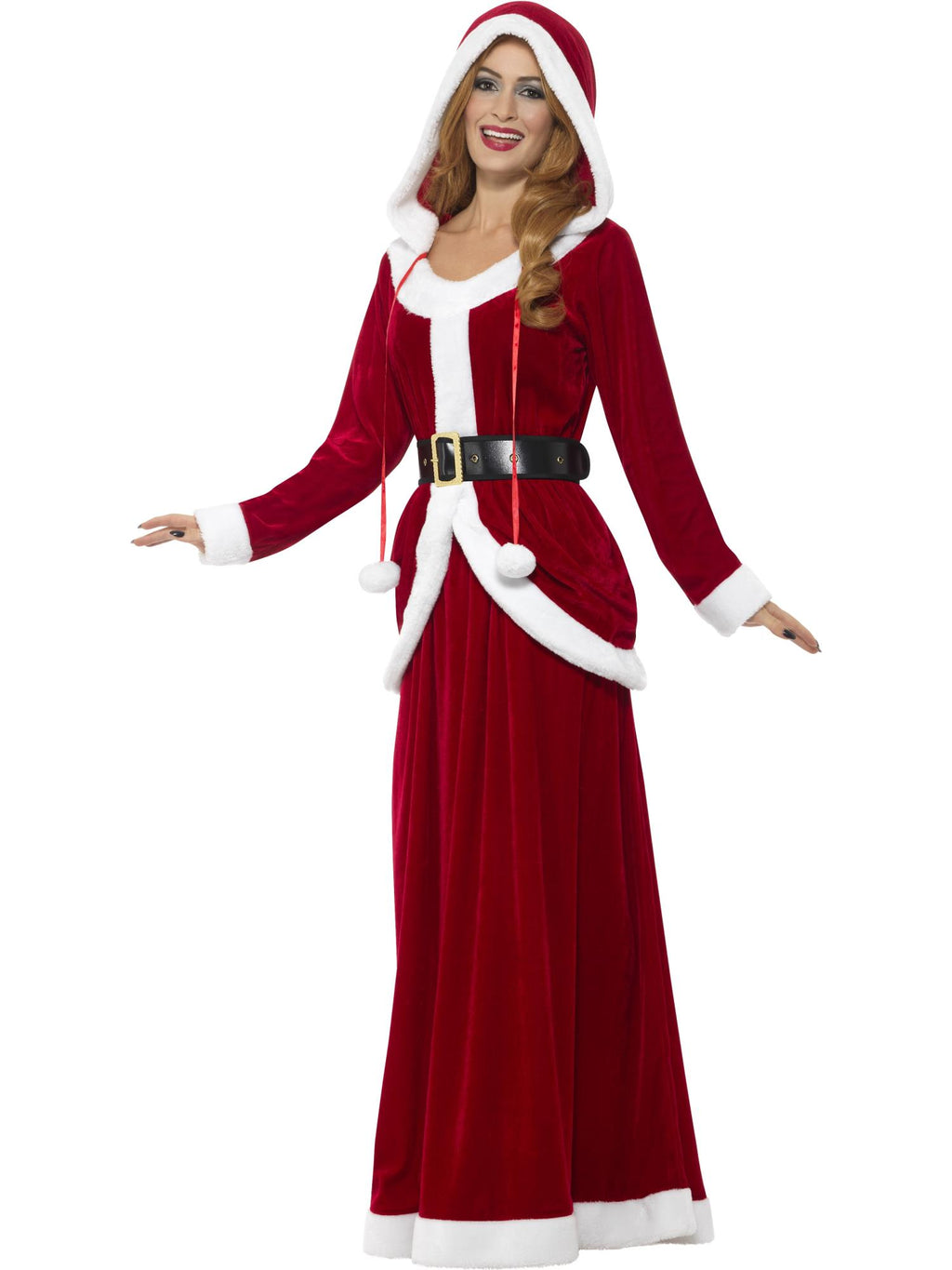 Deluxe Ms Claus Costume, Red 3