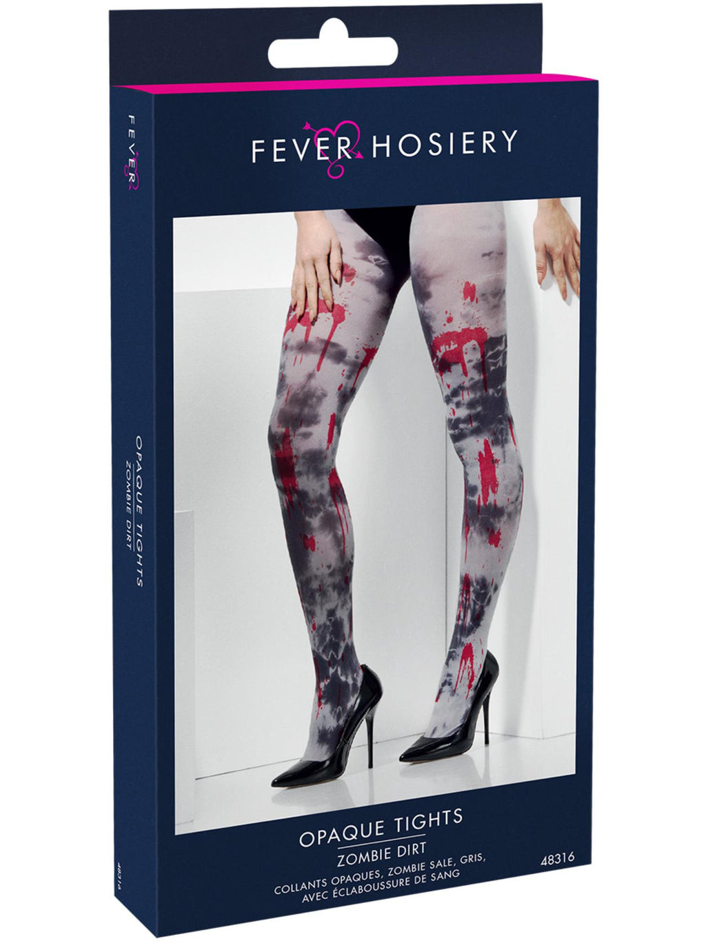 Opaque Tights, Zombie Dirt, Grey 2