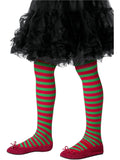 Striped Tights, Childs, Red & Green 1