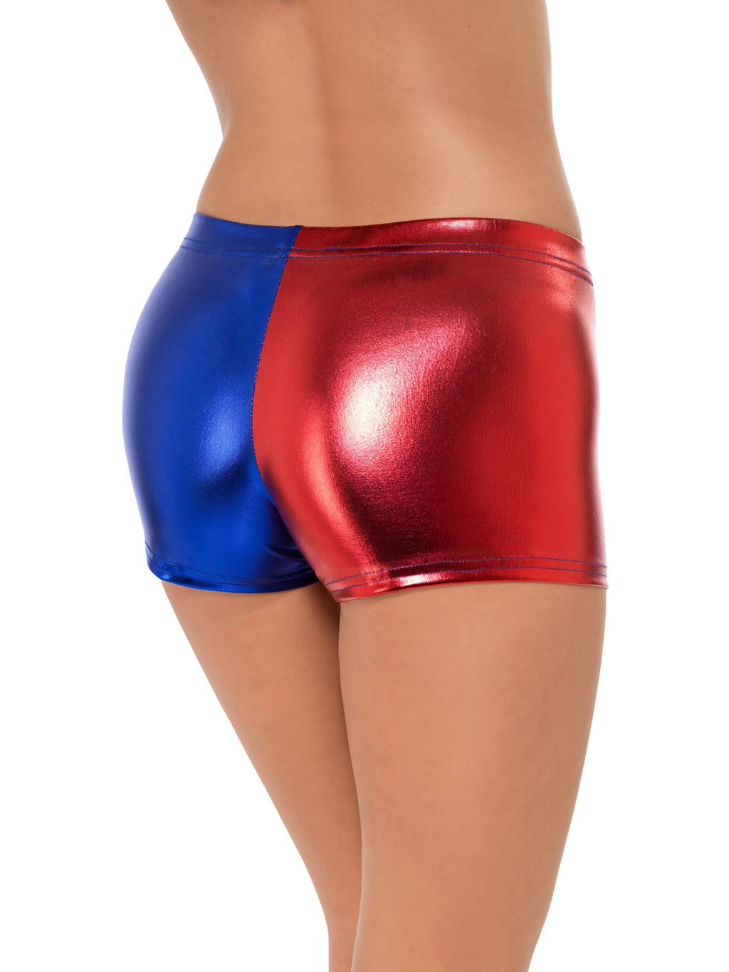 Fever Miss Jester Whiplash Shorts, Red & Blue 2