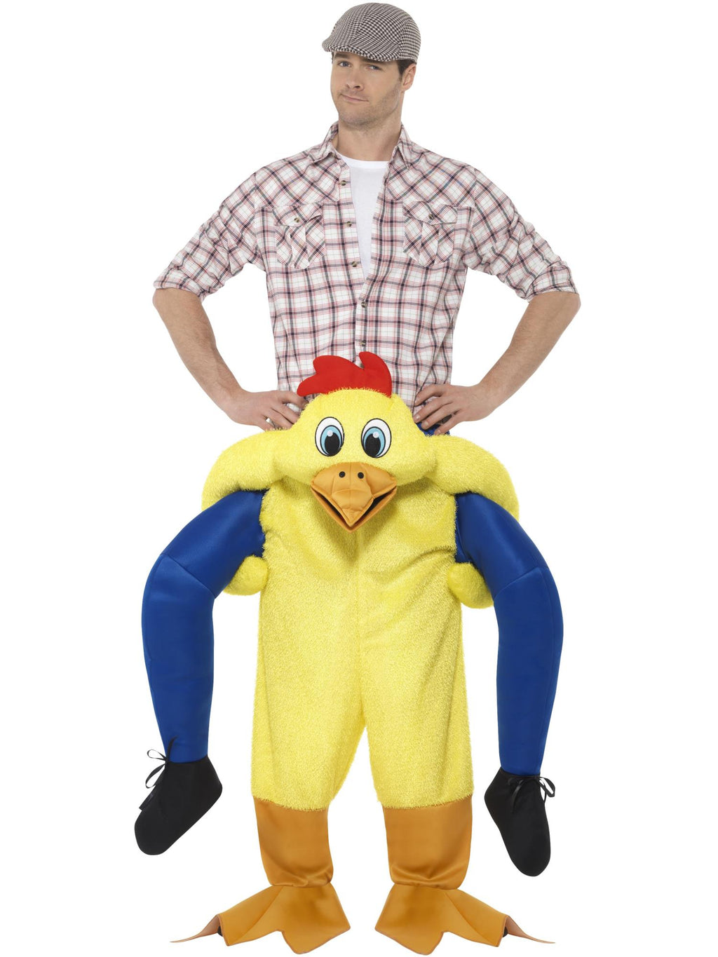 Piggyback Chicken Costume, Yellow 1