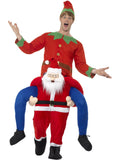 Piggyback Santa Costume, Red 1