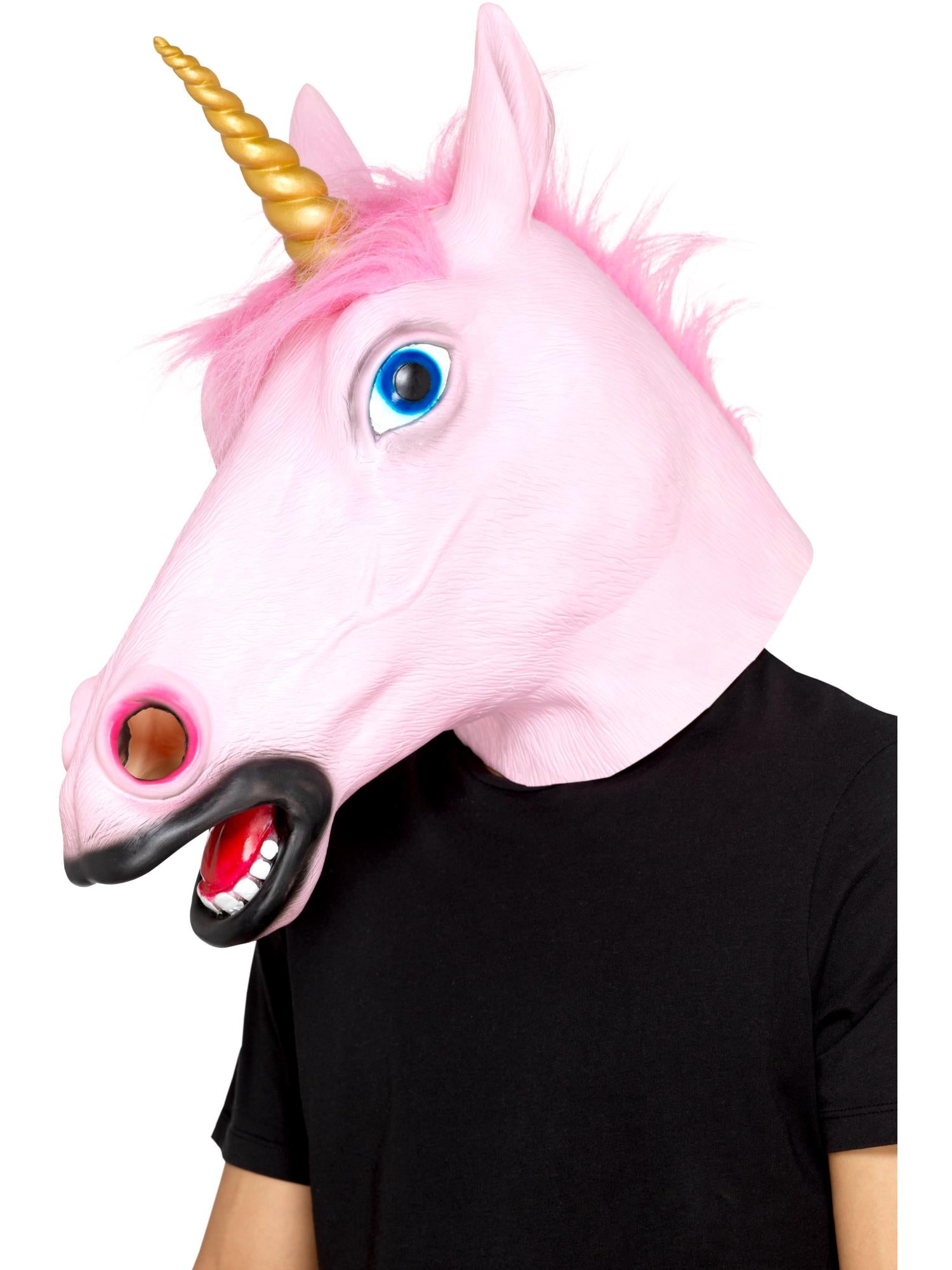 Unicorn Latex Mask, Pink 1