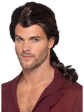 Marauder Pirate Wig, Brown 1