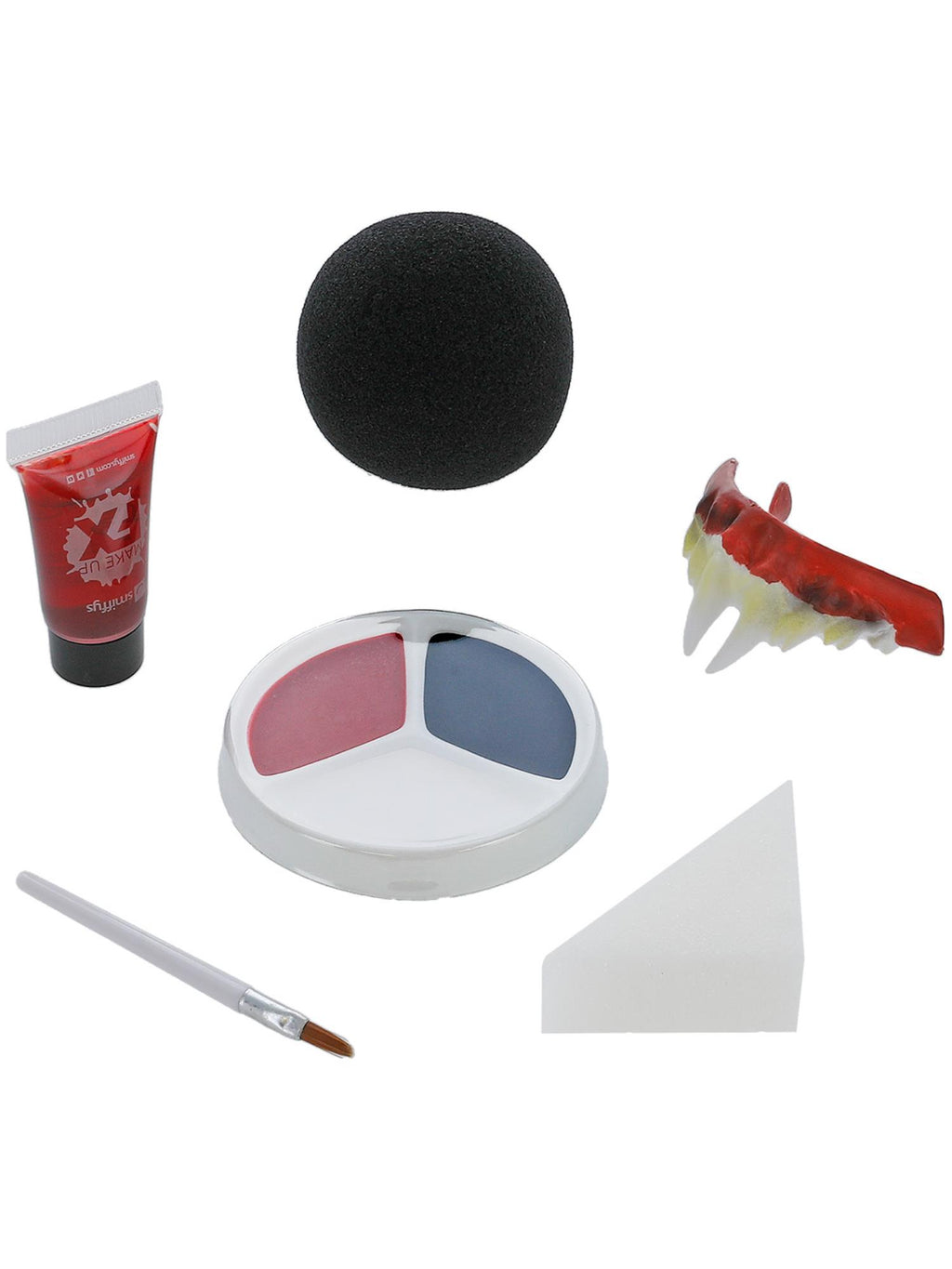 Smiffys Make-Up FX, Killer Clown Kit, Aqua, Multi- 3