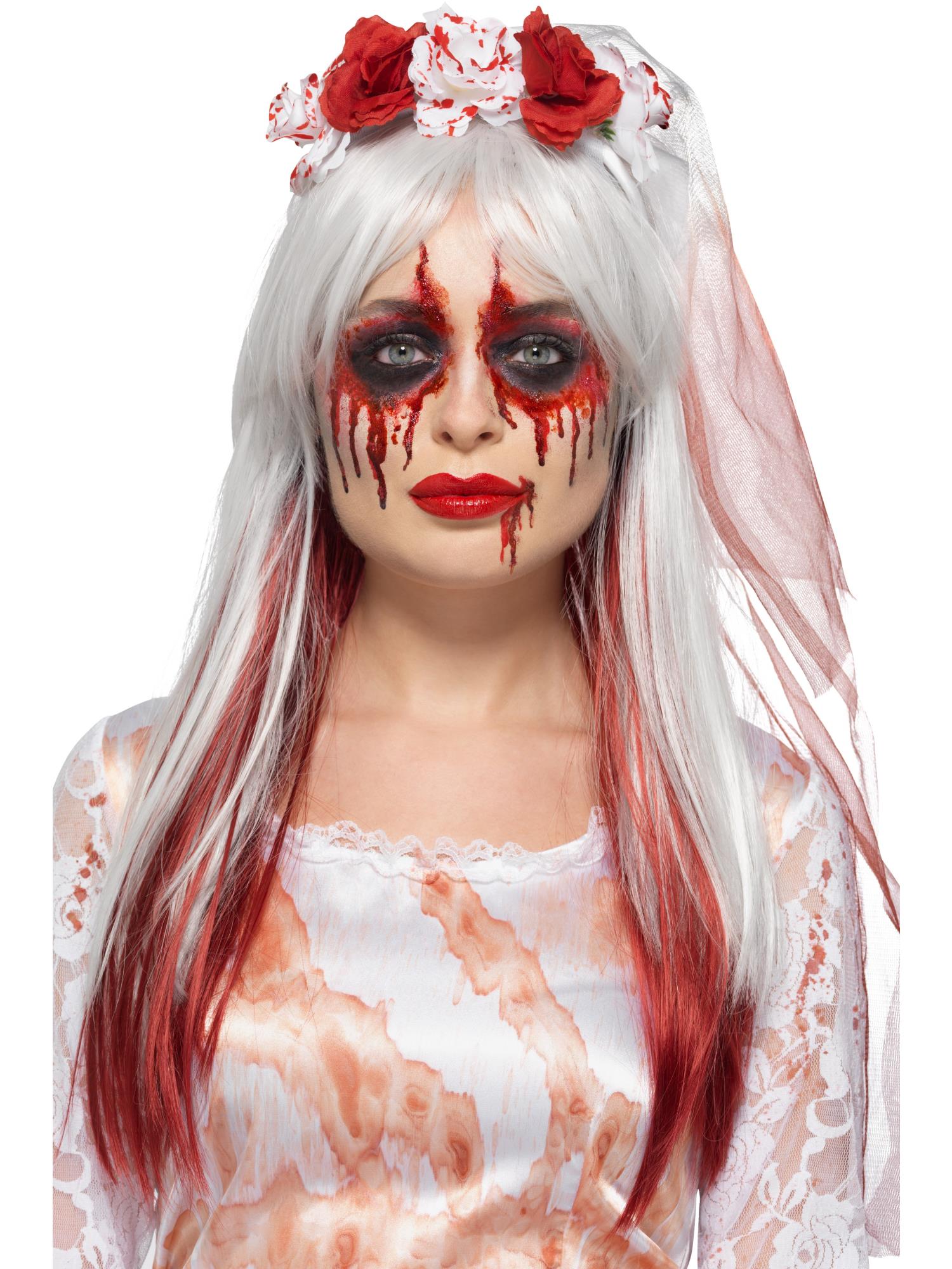 Smiffys Make-Up FX, Blood Drip Bride Kit, Aqua, Mu 1