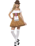 Bavarian Beer Maid Costume, Brown 1