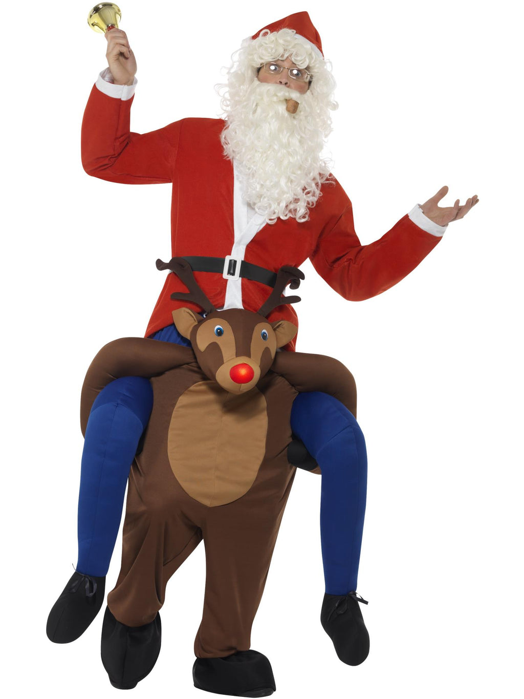 Piggyback Reindeer Rudolf Costume, Brown 1