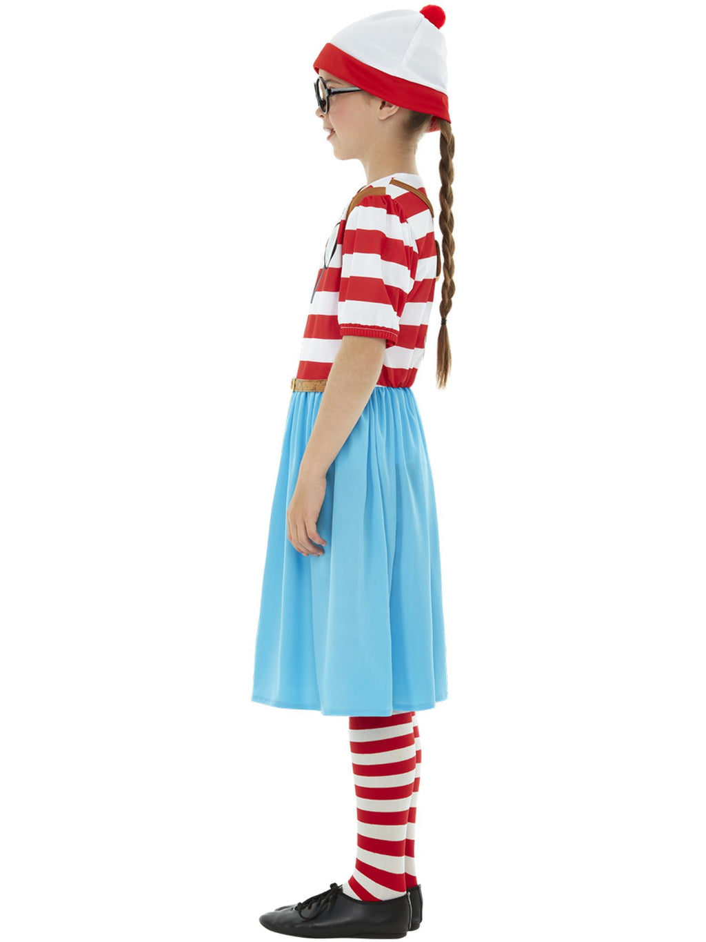 Where's Wally? Wenda Deluxe Costume, Red & White 3