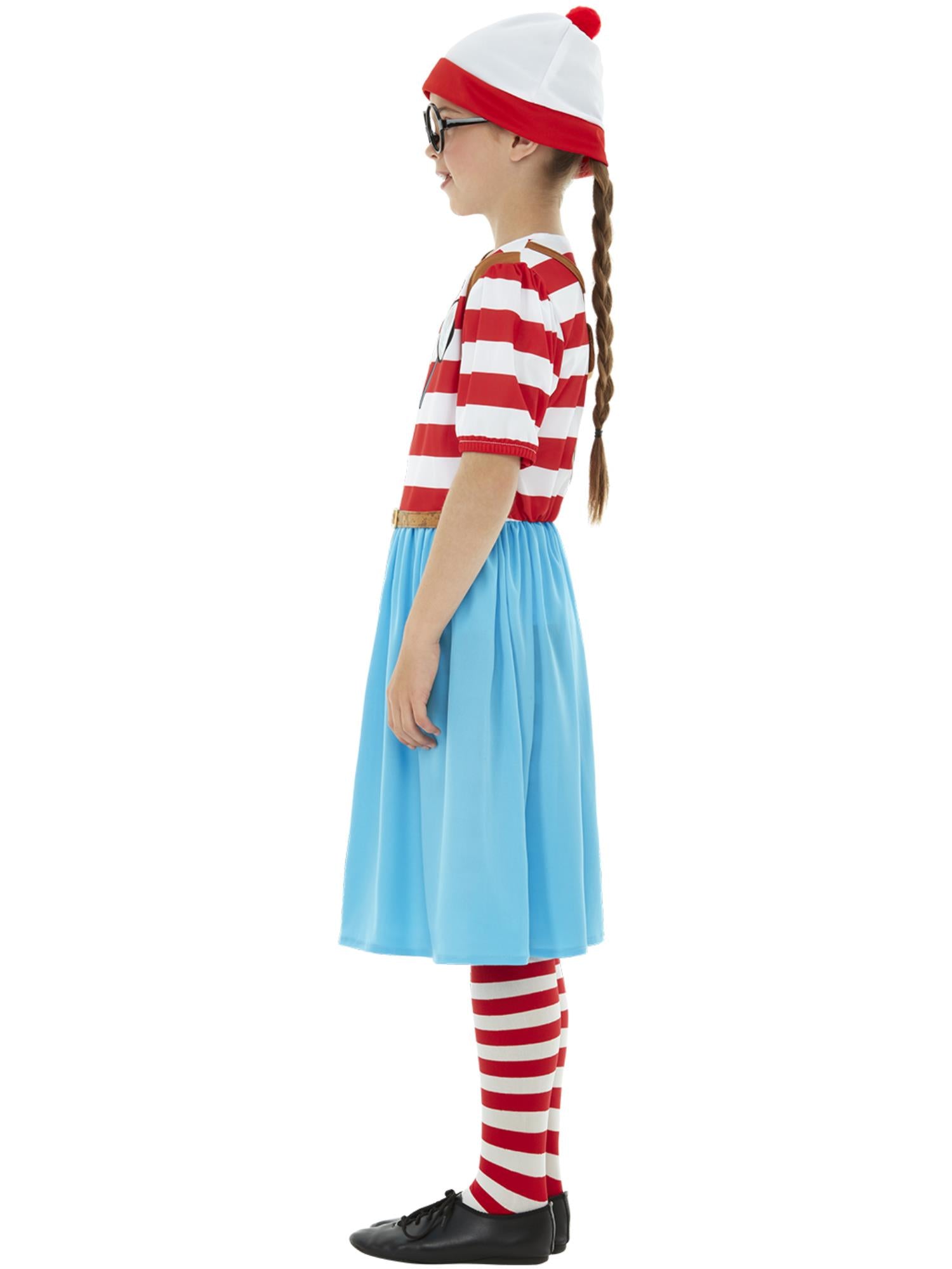 Where's Wally? Wenda Deluxe Costume, Red & White 3