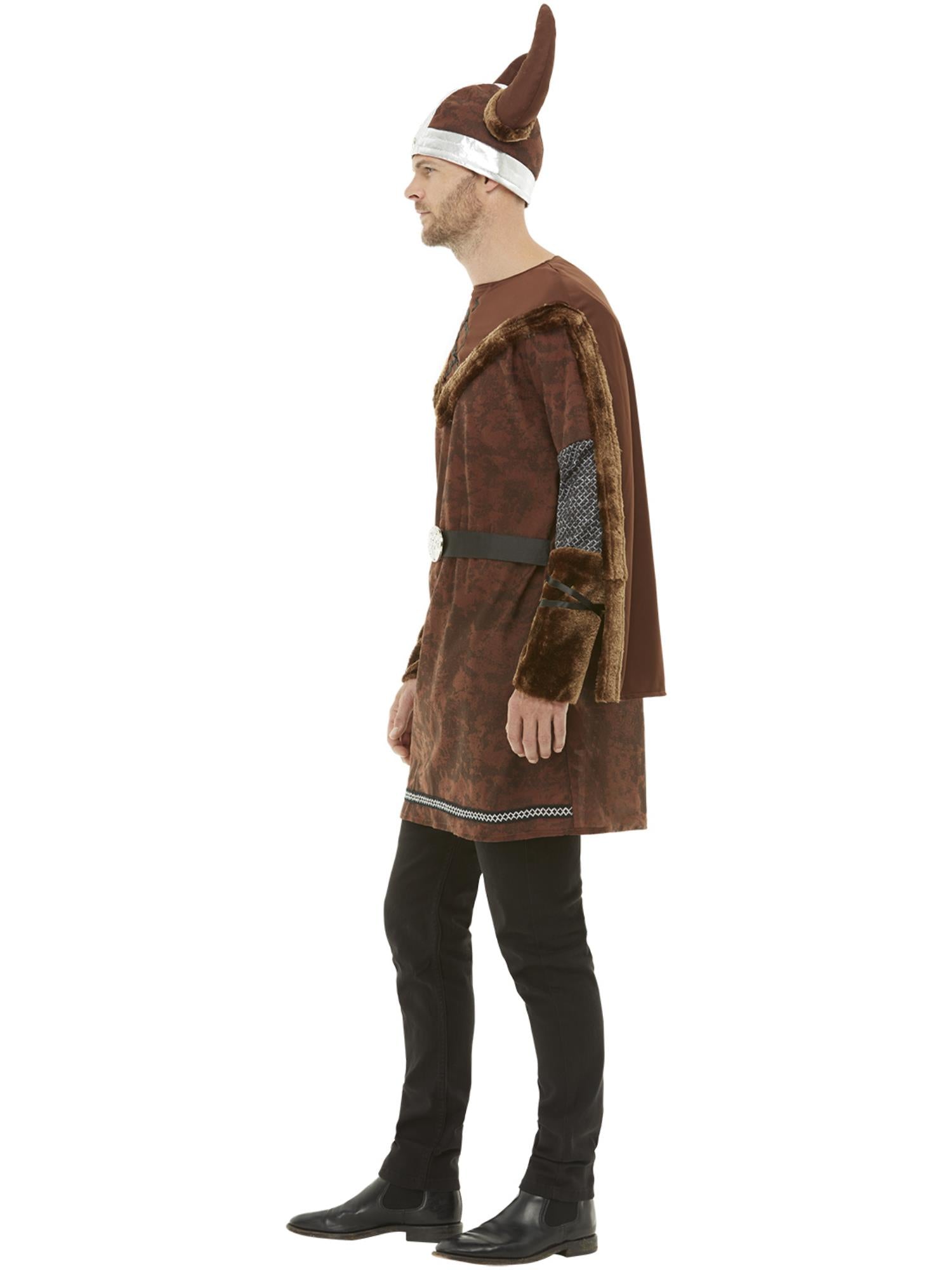 Deluxe Viking Barbarian Costume, Brown 3
