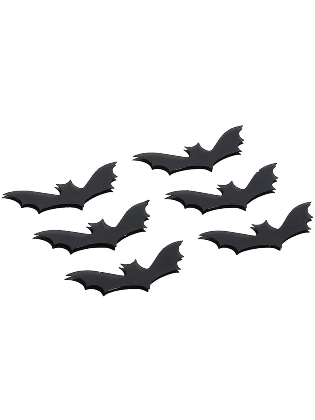 Smiffys Make-Up FX, 3D Bat Stickers, Black 3
