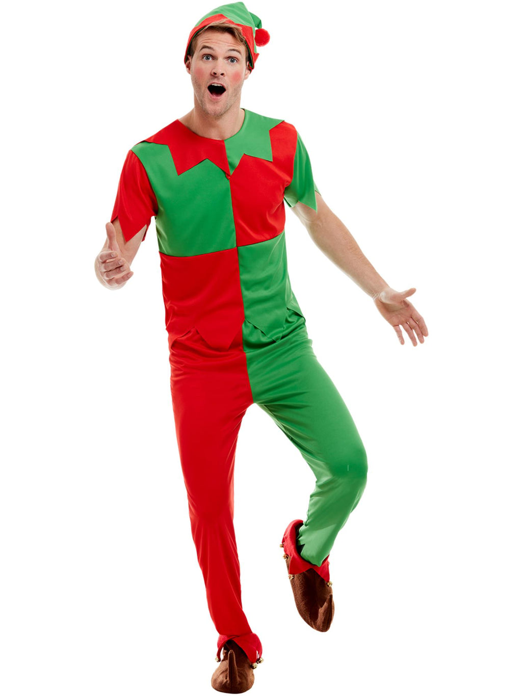 Elf Costume, Green & Red 1