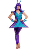 Alien Lady Costume, Multi-Coloured 1