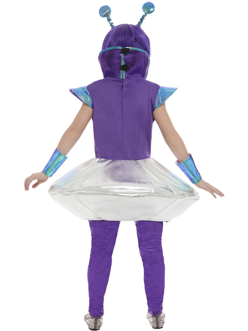 Alien Girl Costume, Silver 2