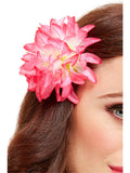 Tropical Hawaiian Flower Hair Clip, Pink 1