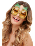 Tropical Pineapple Glitter Glasses, Yellow 1