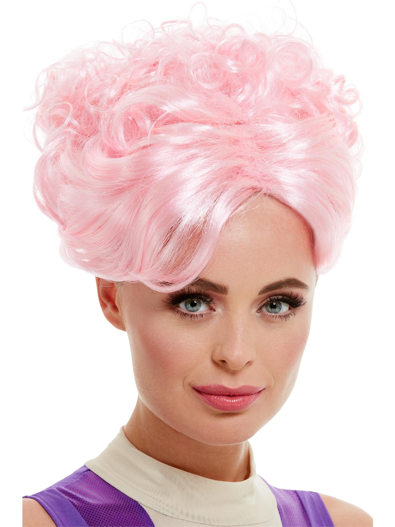 Trapeze Artist Wig, Pink 1