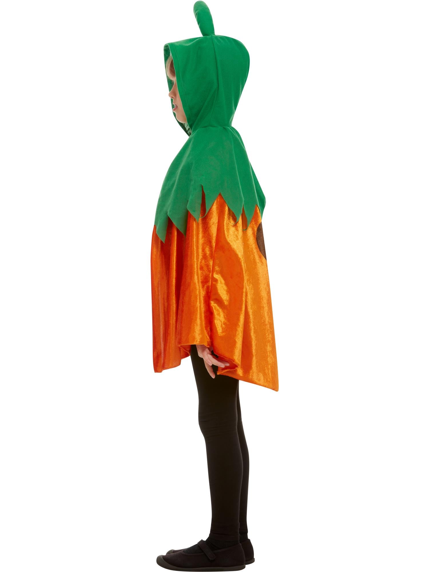 Pumpkin Hooded Cape, Orange 3