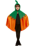 Pumpkin Hooded Cape, Orange 1