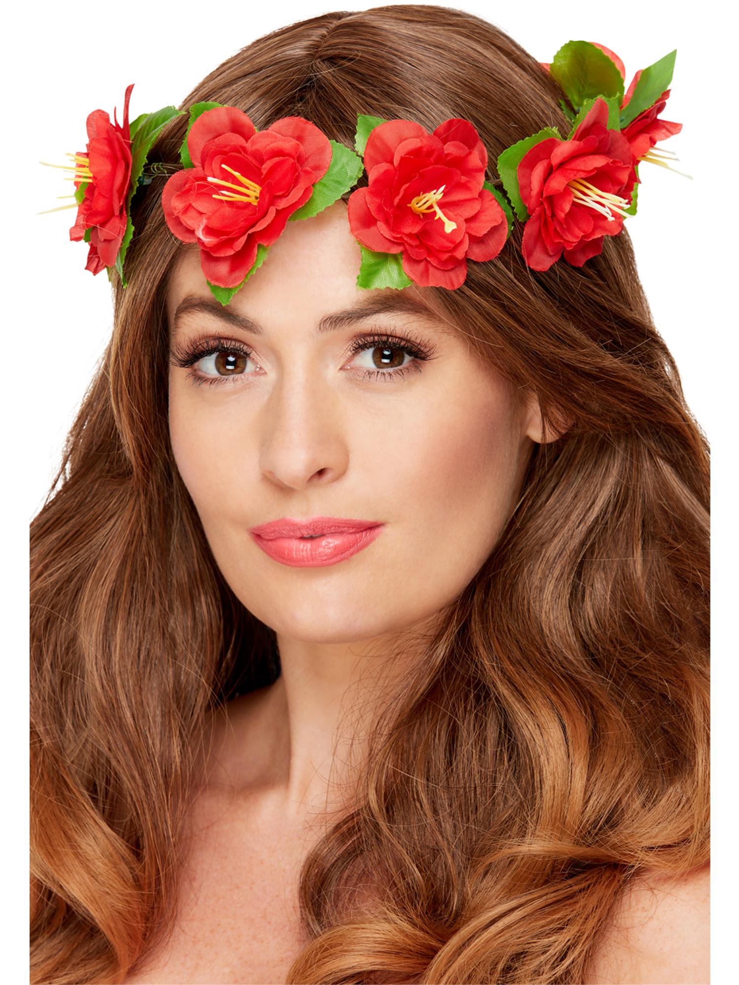Hawaiian Flower Crown, Red 1