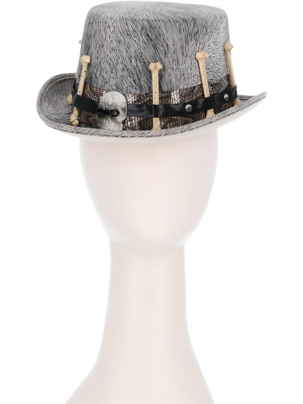 Kids Grey Voodoo Distressed Top Hat 2