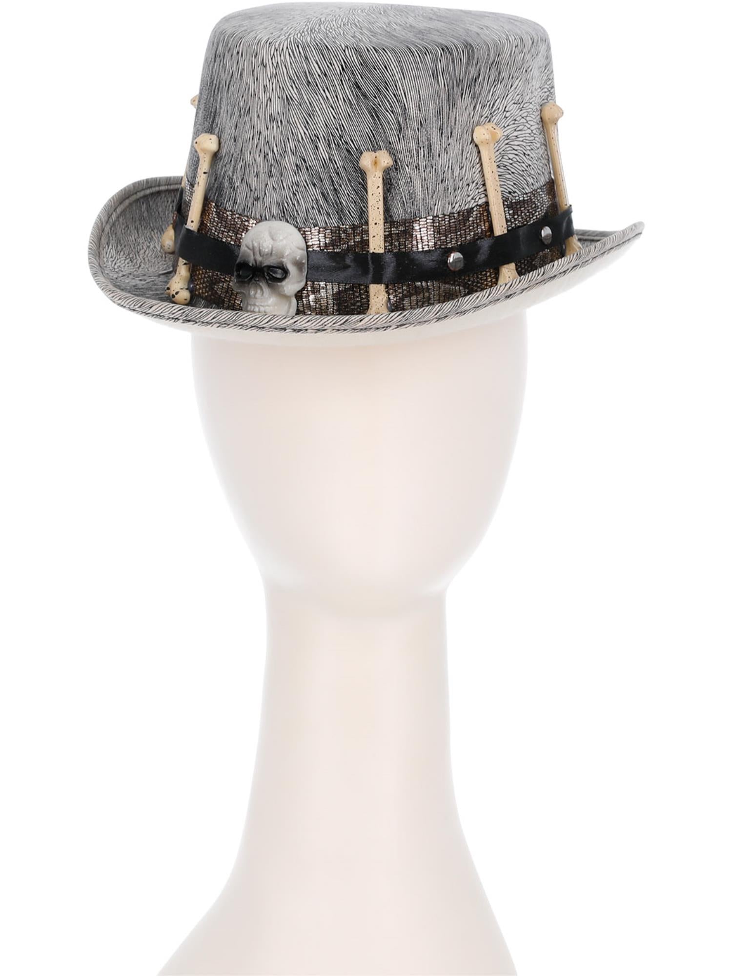 Kids Grey Voodoo Distressed Top Hat 2
