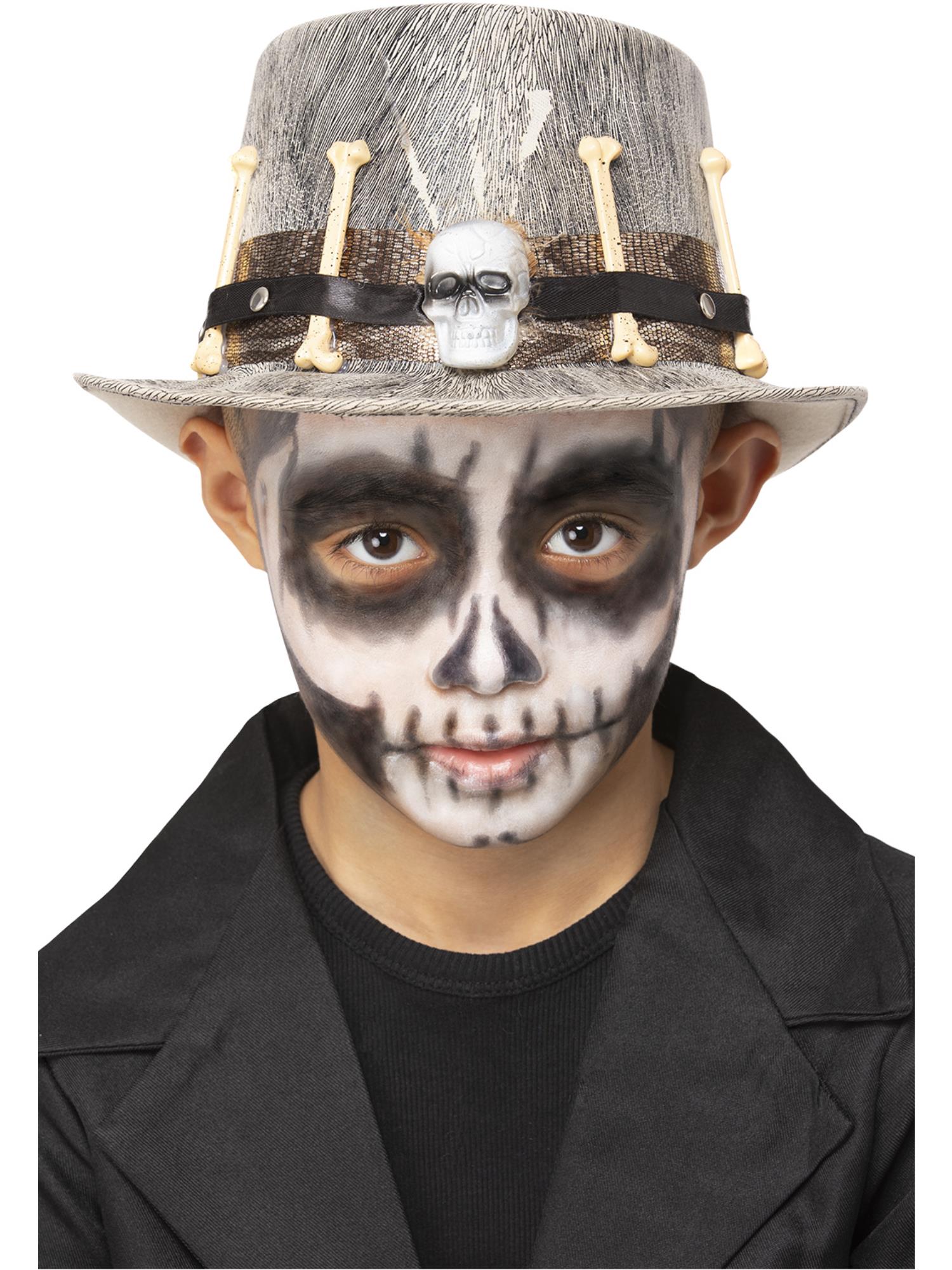 Kids Grey Voodoo Distressed Top Hat 1