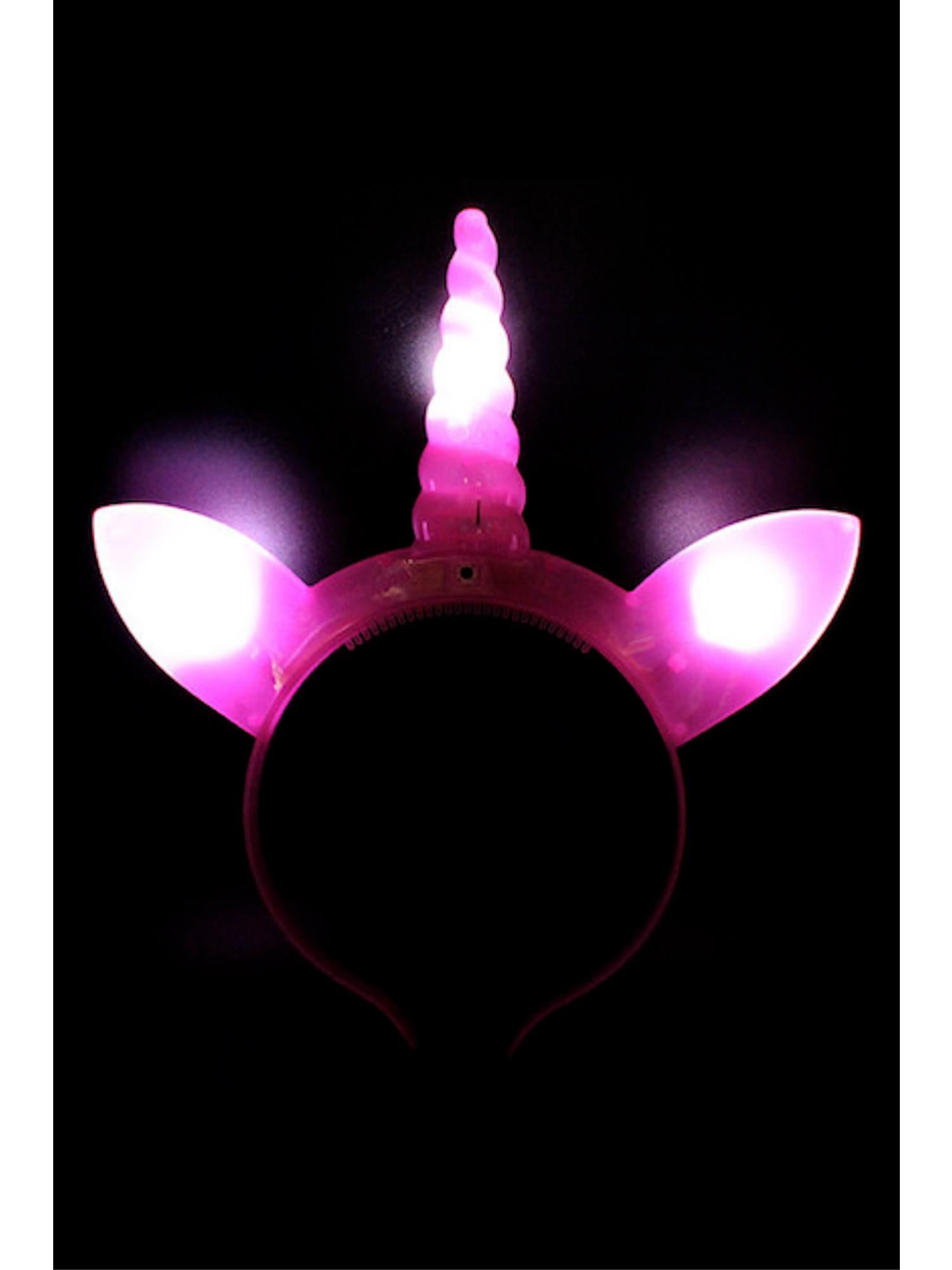 LED Light Up Unicorn Head Boppers, Assorted 1