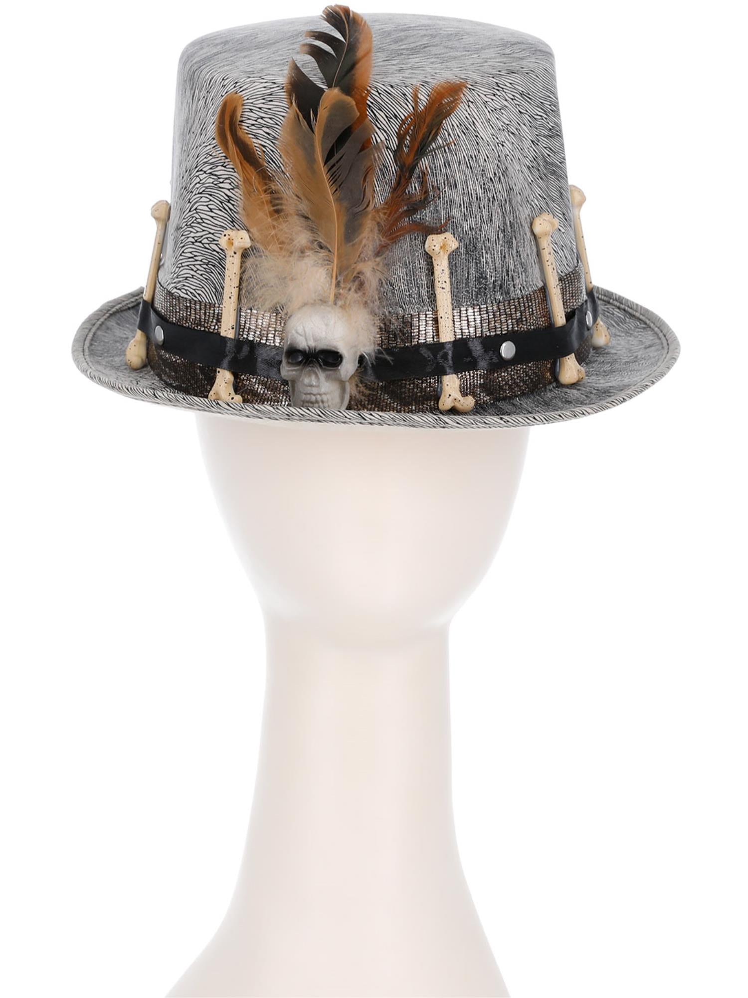 Voodoo Distressed Grey Top Hat 2