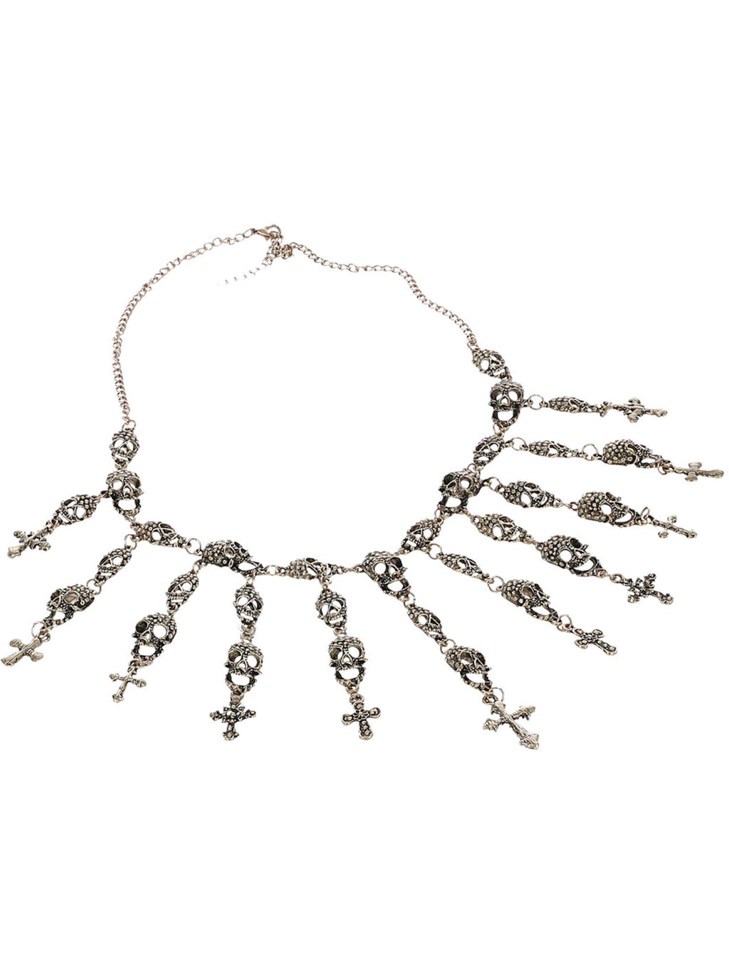 Deluxe Metal Voodoo Skull Necklace 3