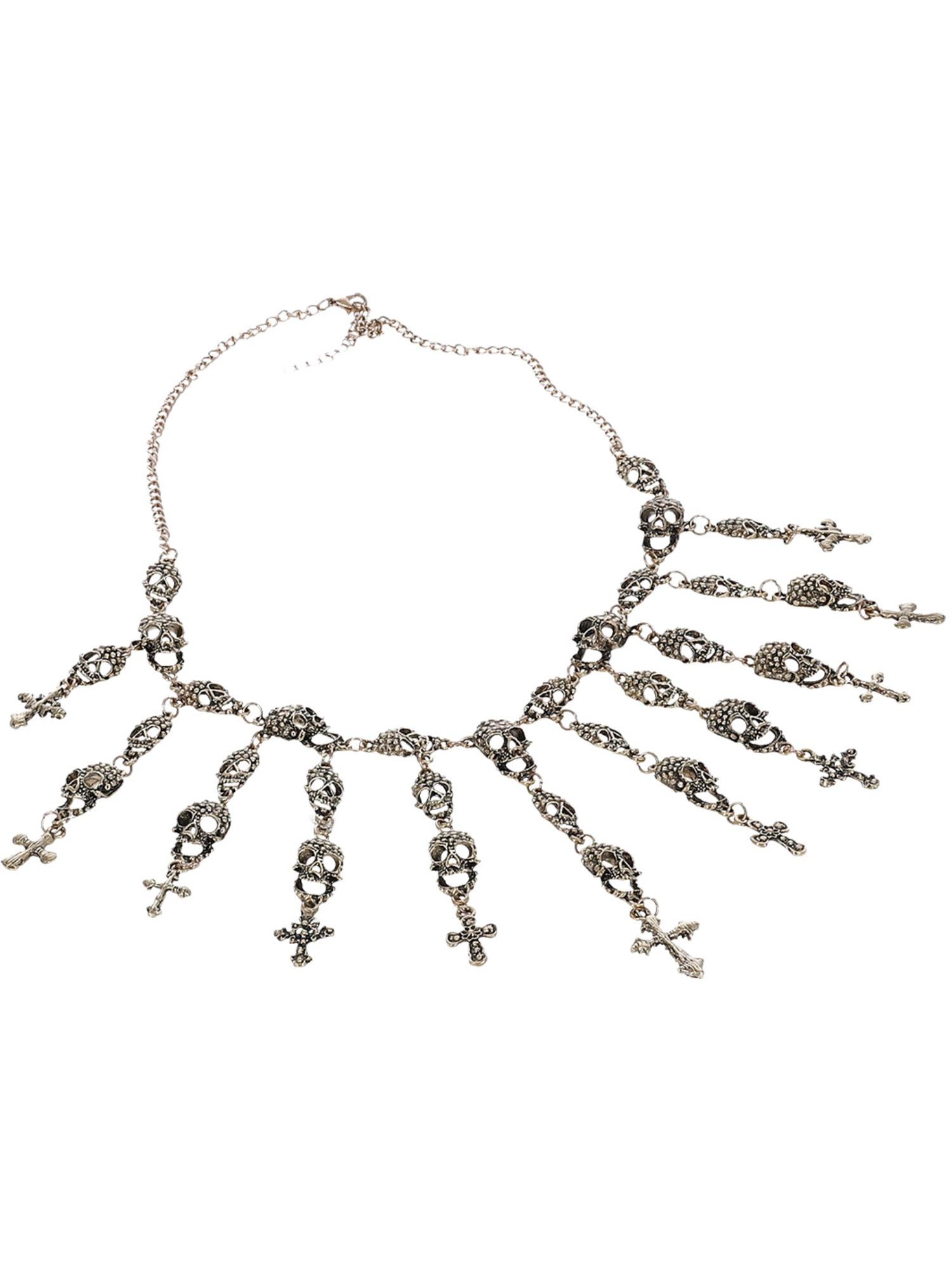 Deluxe Metal Voodoo Skull Necklace 3