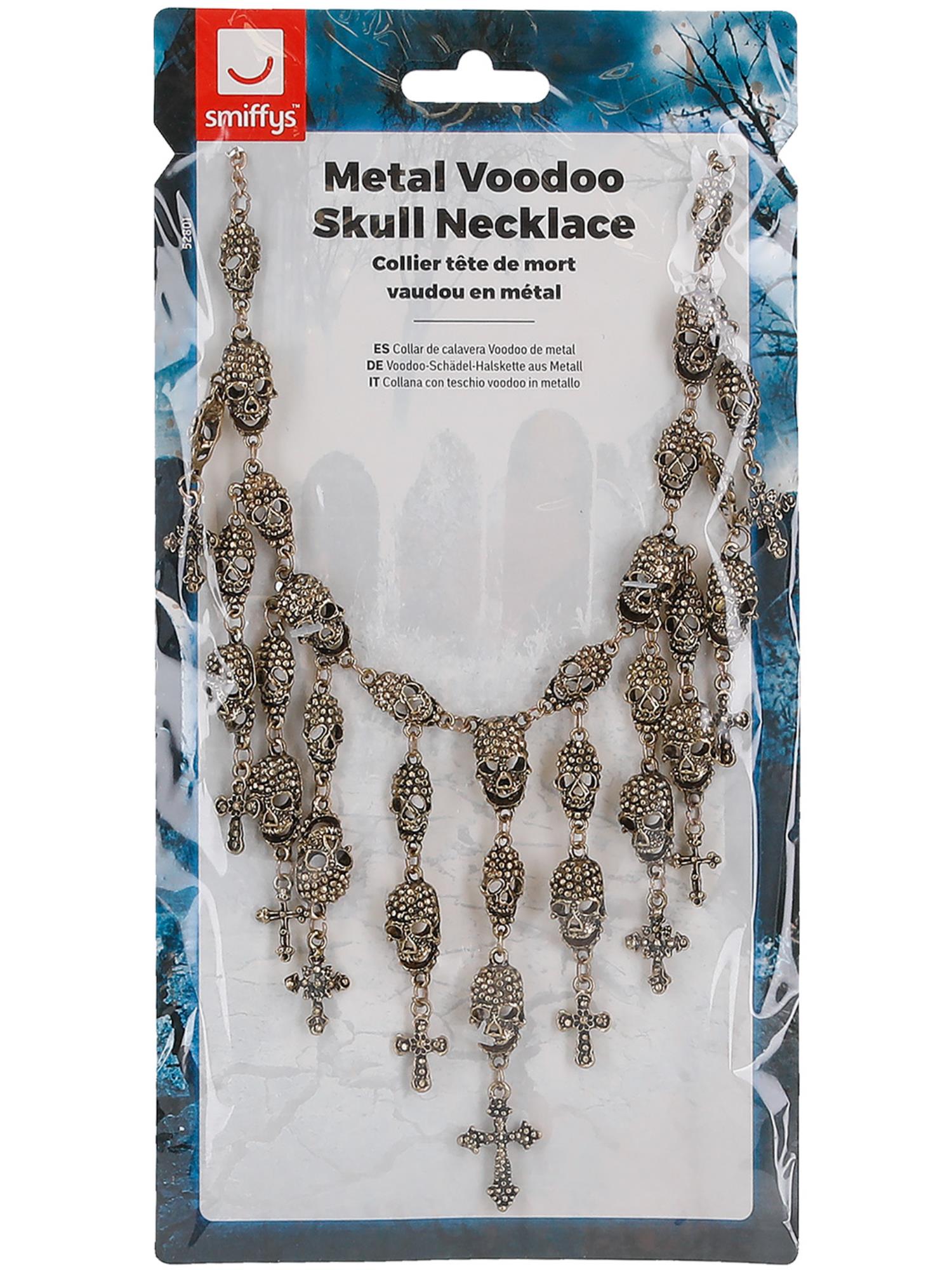 Deluxe Metal Voodoo Skull Necklace 2