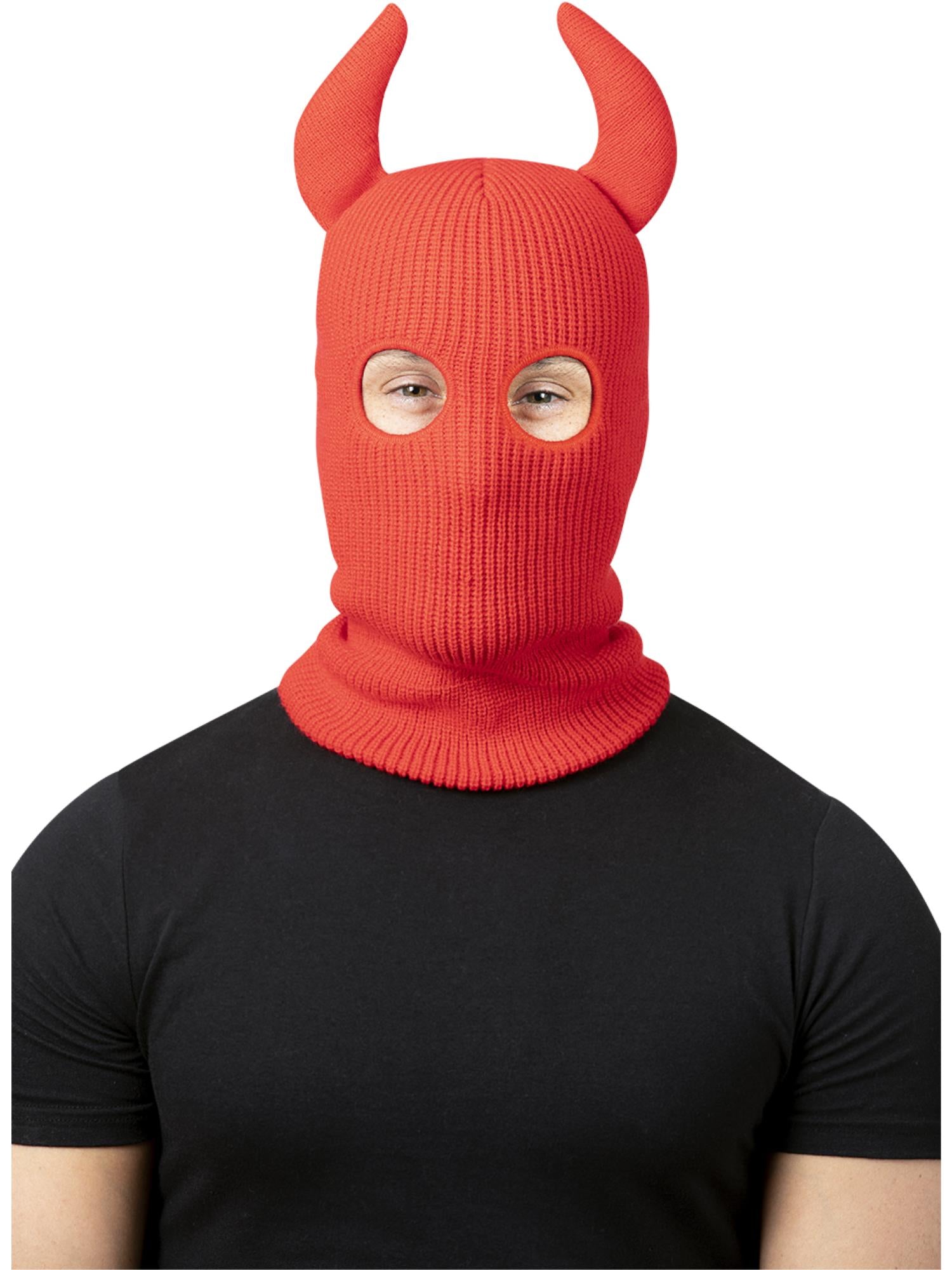 Devil Balaclava Ski Mask, with Horns 1