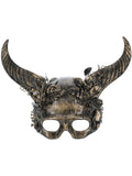 Deluxe Gold Horned Masquerade Mask 1