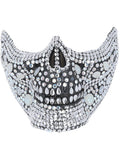 Deluxe Crystal Skull Half Face Mask 1