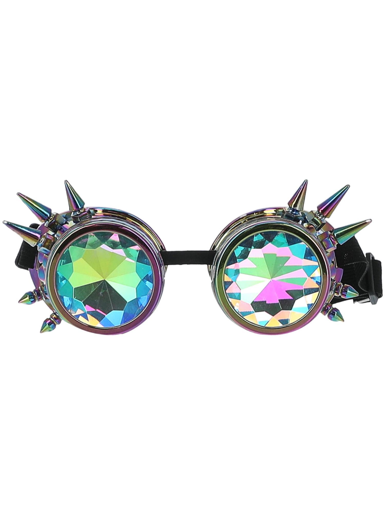 Fever Studded Rainbow Festival Goggles 1