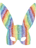 Fever Deluxe Rainbow Jewel Studded Bunny Mask 1
