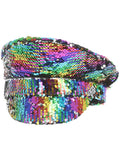 Sequin Captains Hat, Rainbow 1