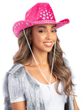 Hot Pink Rhinestone Cowboy Hat 1