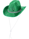 Green Rhinestone Cowboy Hat 1