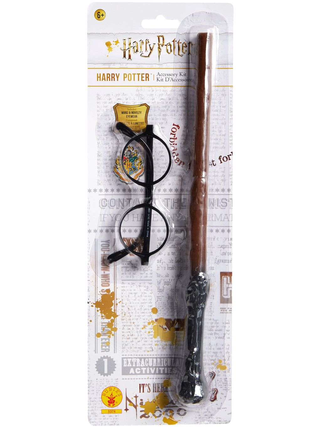 Harry Potter Wand And Glasses Blister Kit 1
