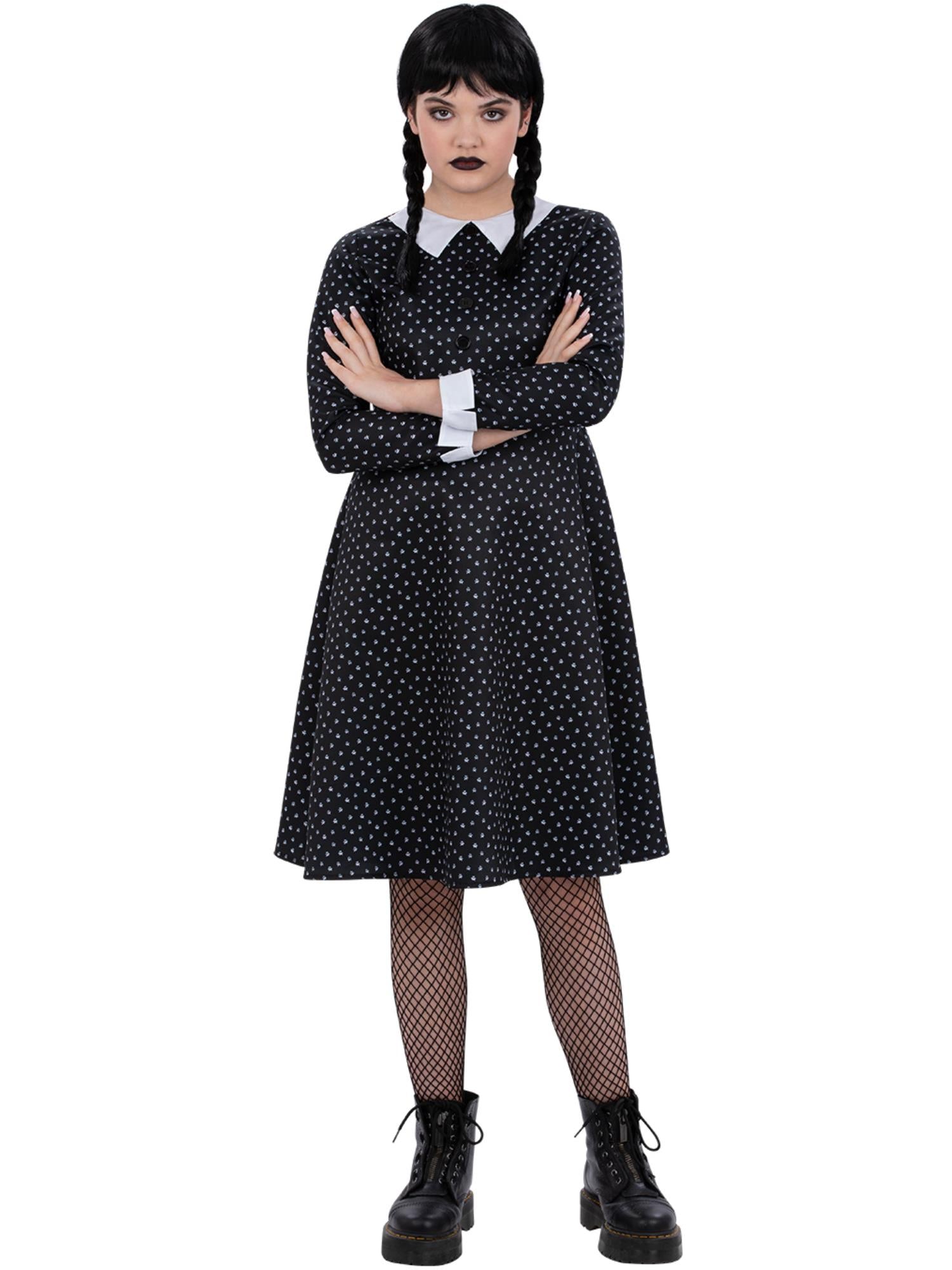 Kids Gothic School Girl Costume 1