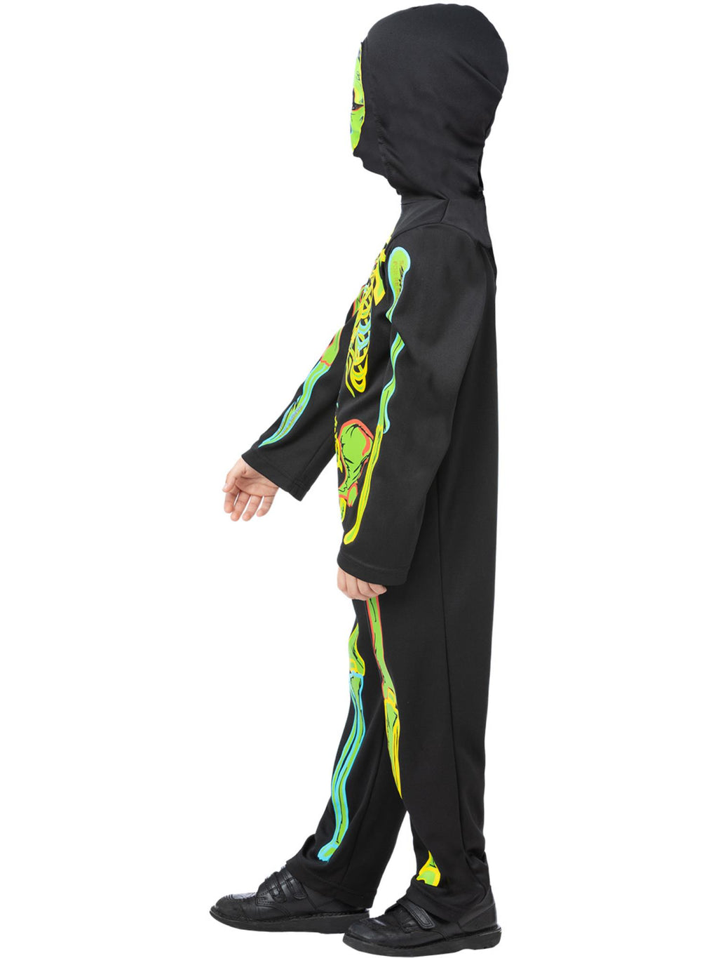 Neon Skeleton Glow in the Dark Costume 3