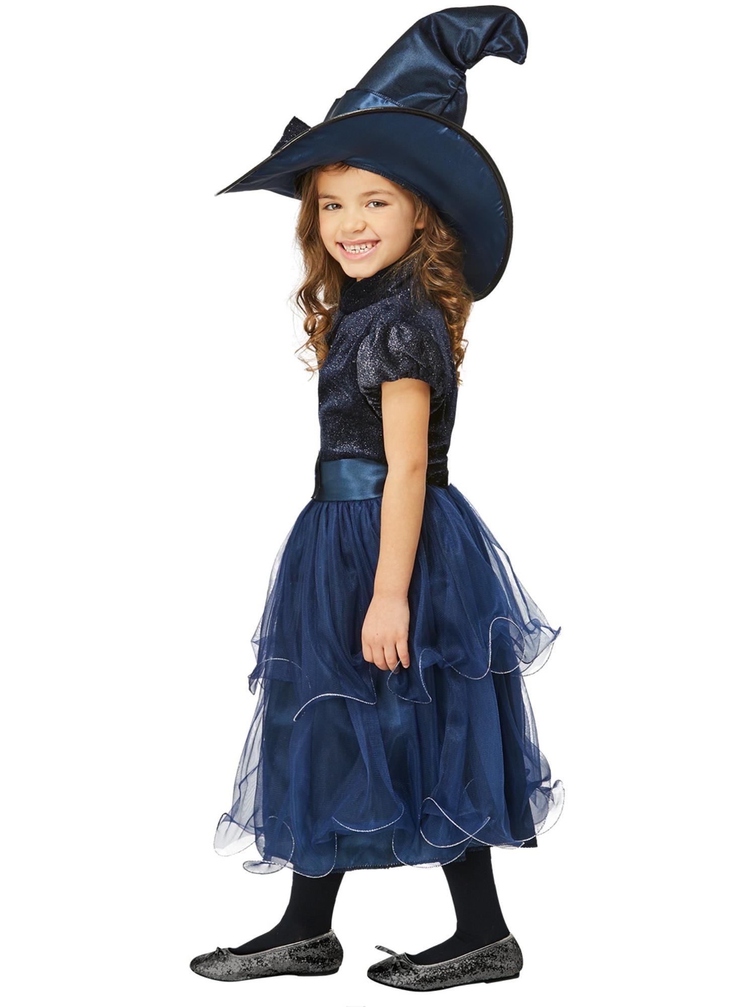 Deluxe Midnight Witch Costume, Blue 3