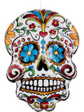 Inflatable Day of the Dead Hanging Skull, White 1