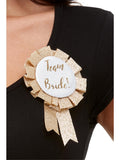 Team Bride Rosette, Rose Gold 1