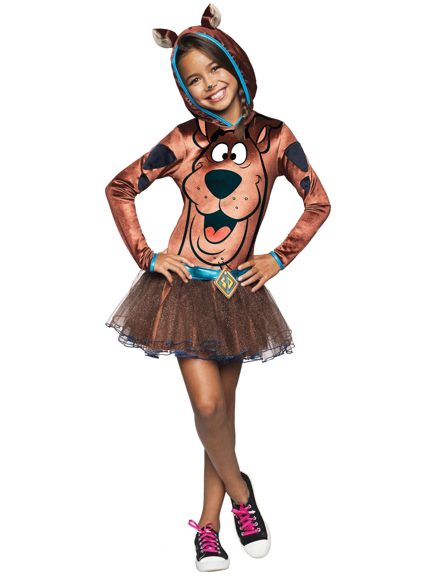 Scooby Girls Hooded Costume - Childrens 1