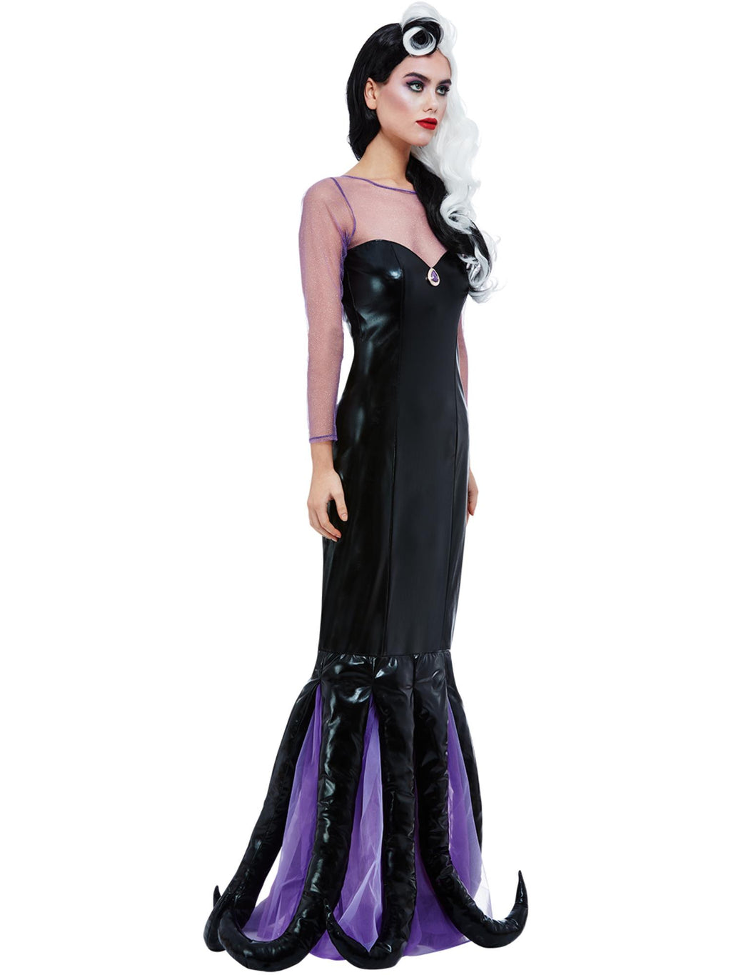 Evil Sea Witch Costume, Black 3