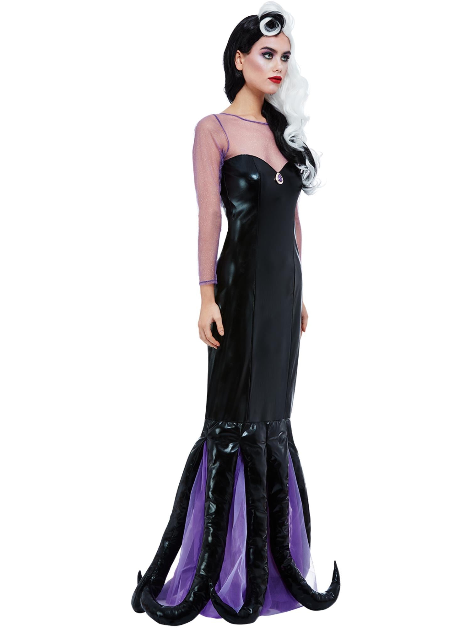 Evil Sea Witch Costume, Black 3